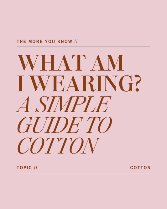 What Am I wearing? Cotton