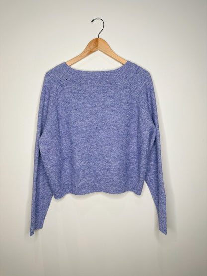 V-Neck Sweater In Cornflower