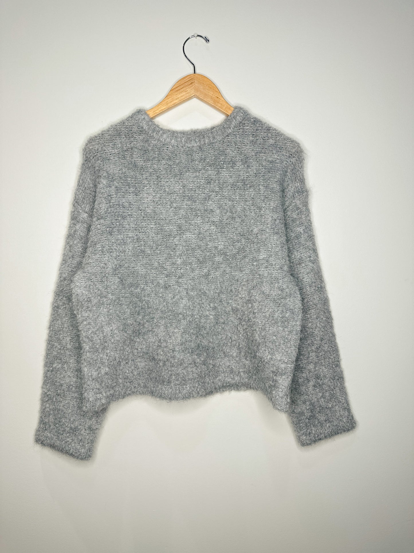 Grey Boucle' Sweater