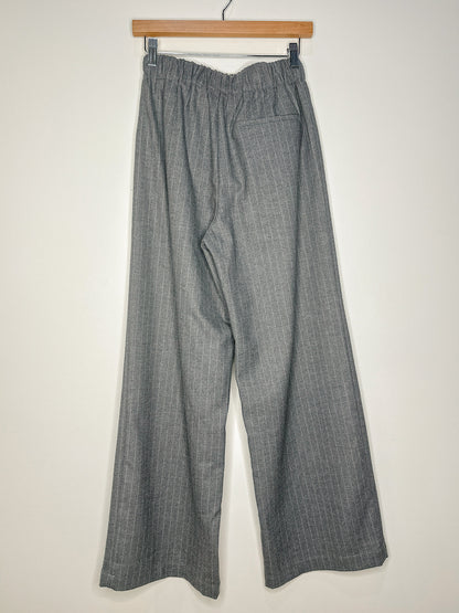 Pinstripe Slacks With Drawstring