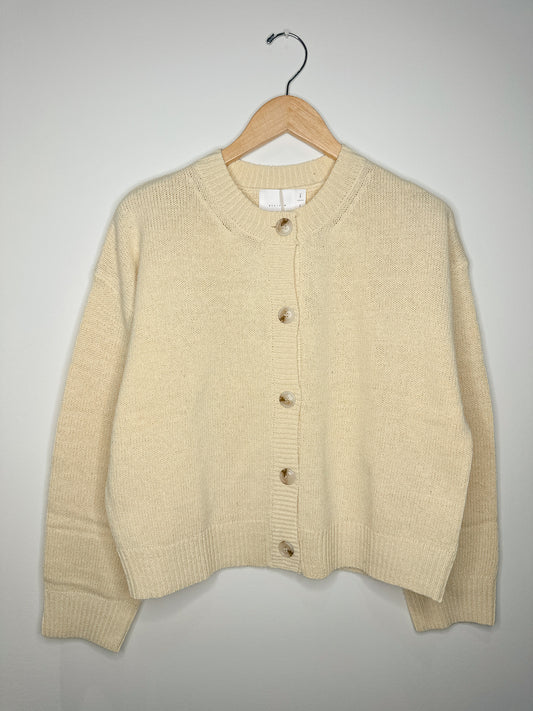 Butter Yellow Knit Cardigan