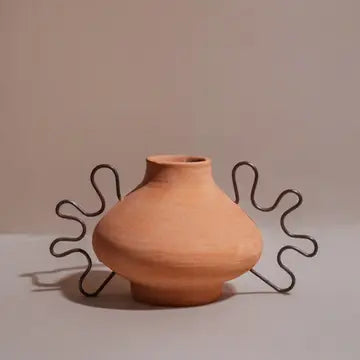 Ines Terracotta Vessel By Diego Olivero